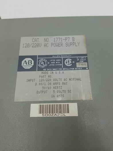 Used Allen Bradley 1771-P7 B