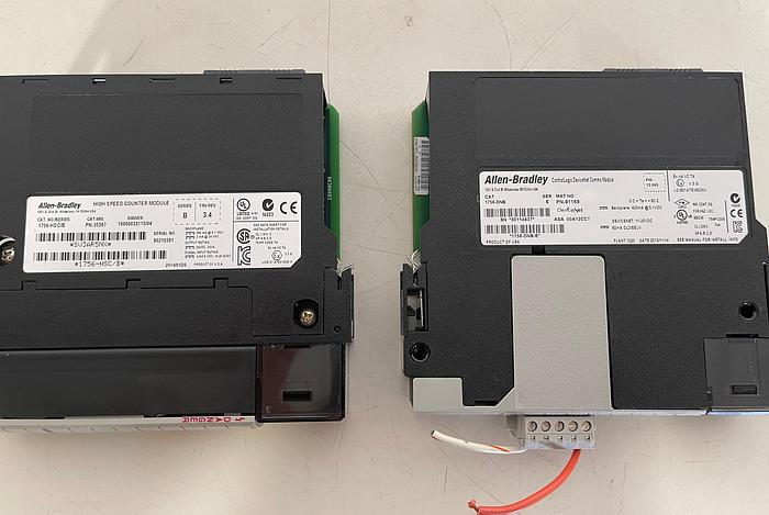 Used Allen-Bradley 1756-L73S, 1756-En2T & 1756-PB72 on 1756-A17 ControlLogix Chassis