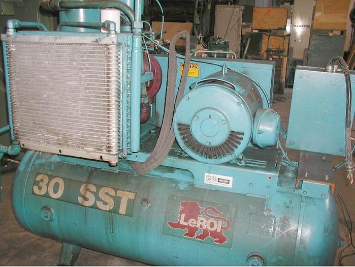 Used LE ROI, No. 30SST, 30 HP, ROTARY SCREW AIR COMPRESSOR