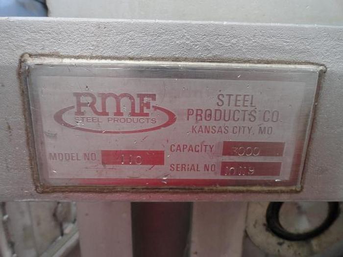 Used RMF Hydraulic Vat Dumper; Md#110, Two-Stage; 8' Dump Height