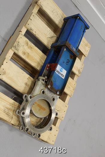 Used Orbinox 8" Air Operated Knife Gate Valve #43718