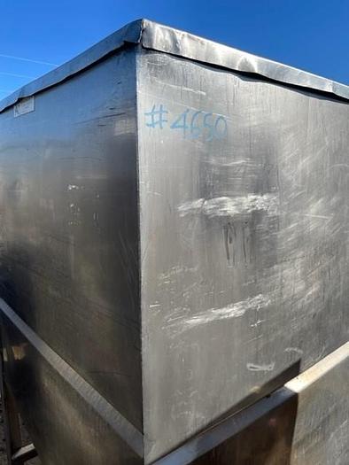 Used Stainless Steel Hopper Tank with Stainless Steel Lid
