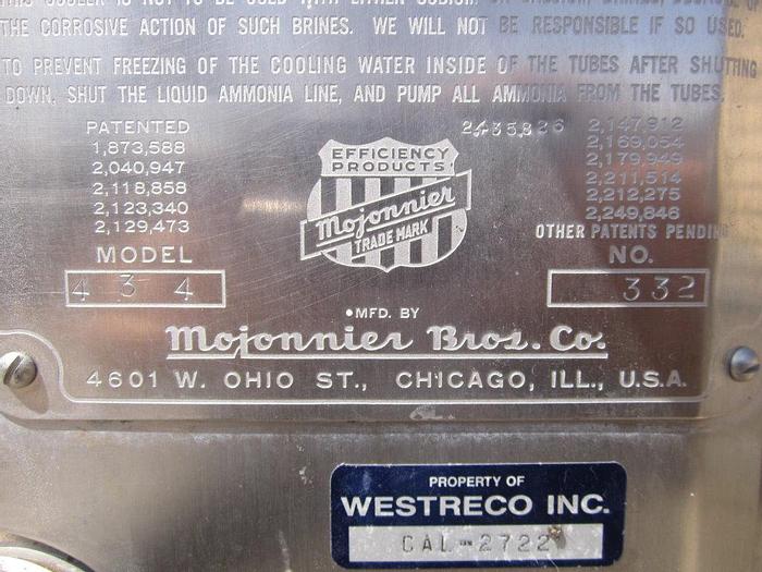 Used Refrig, Chiller, Plate, Mojonnier, S/st, Ammonia, #S738917