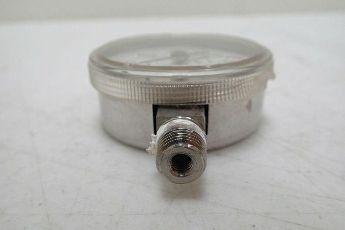 Used USG 316 SST Tube Connection Welded 0-3000 PSI Pressure Gauge