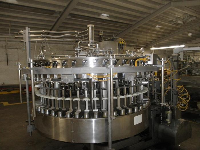 Used Filler, Bottle, 52-Head, Rotary, PET, Capper, Crown, #C741754