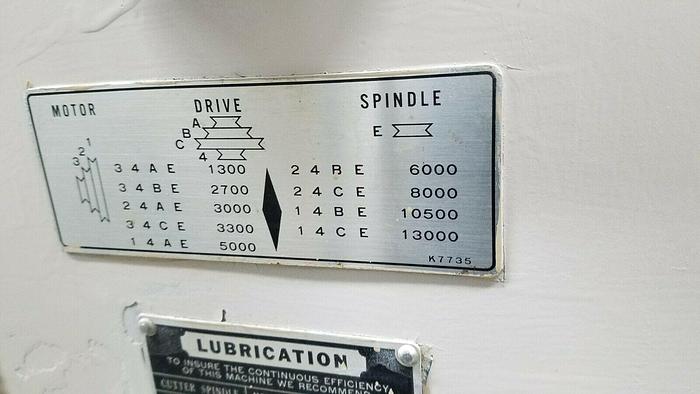 Used Gorton Large Bed Pantograph JIC-EGP Milling Machine with Many Brass Font Patterns RARE 220V 3 Phase