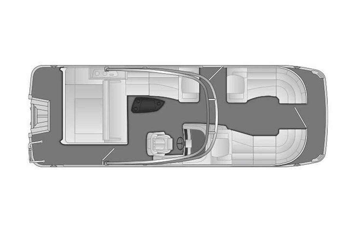 2023 Bennington 23 RXSBA Deluxe Folding Open Sport Arch, Gas Asst.
