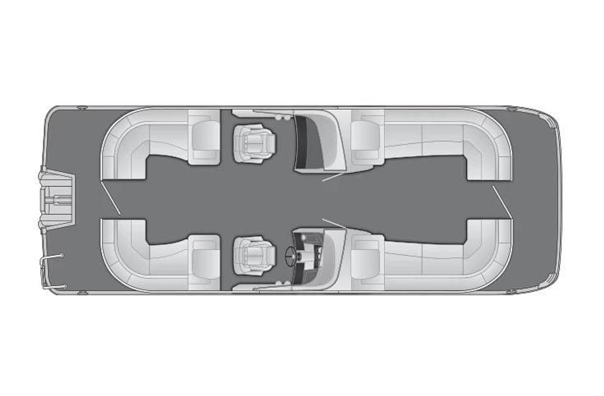 2023 Bennington 25 RSRW X1 Wide Beam, Windshield