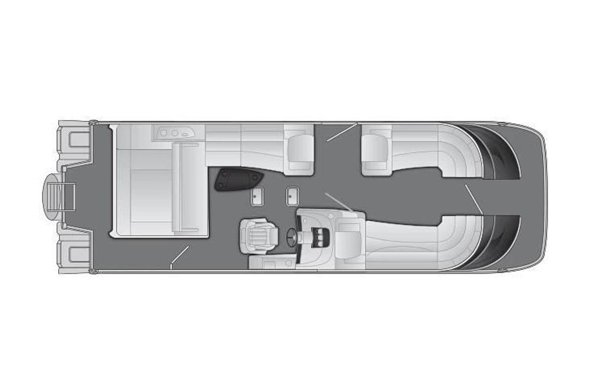 2023 Bennington 27 QSB T2 Standard Beam, Twin Engine