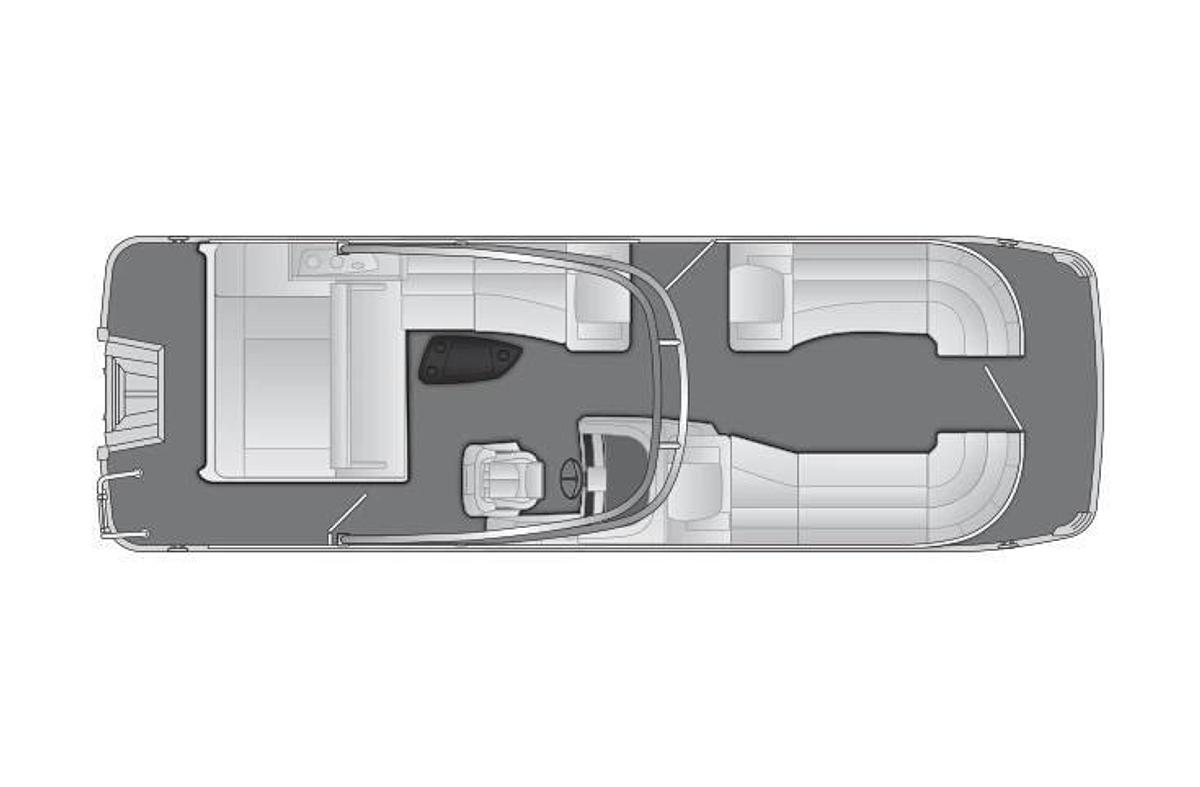 2023 Bennington 25 RXSBA Deluxe Folding Open Sport Arch, Gas Asst.