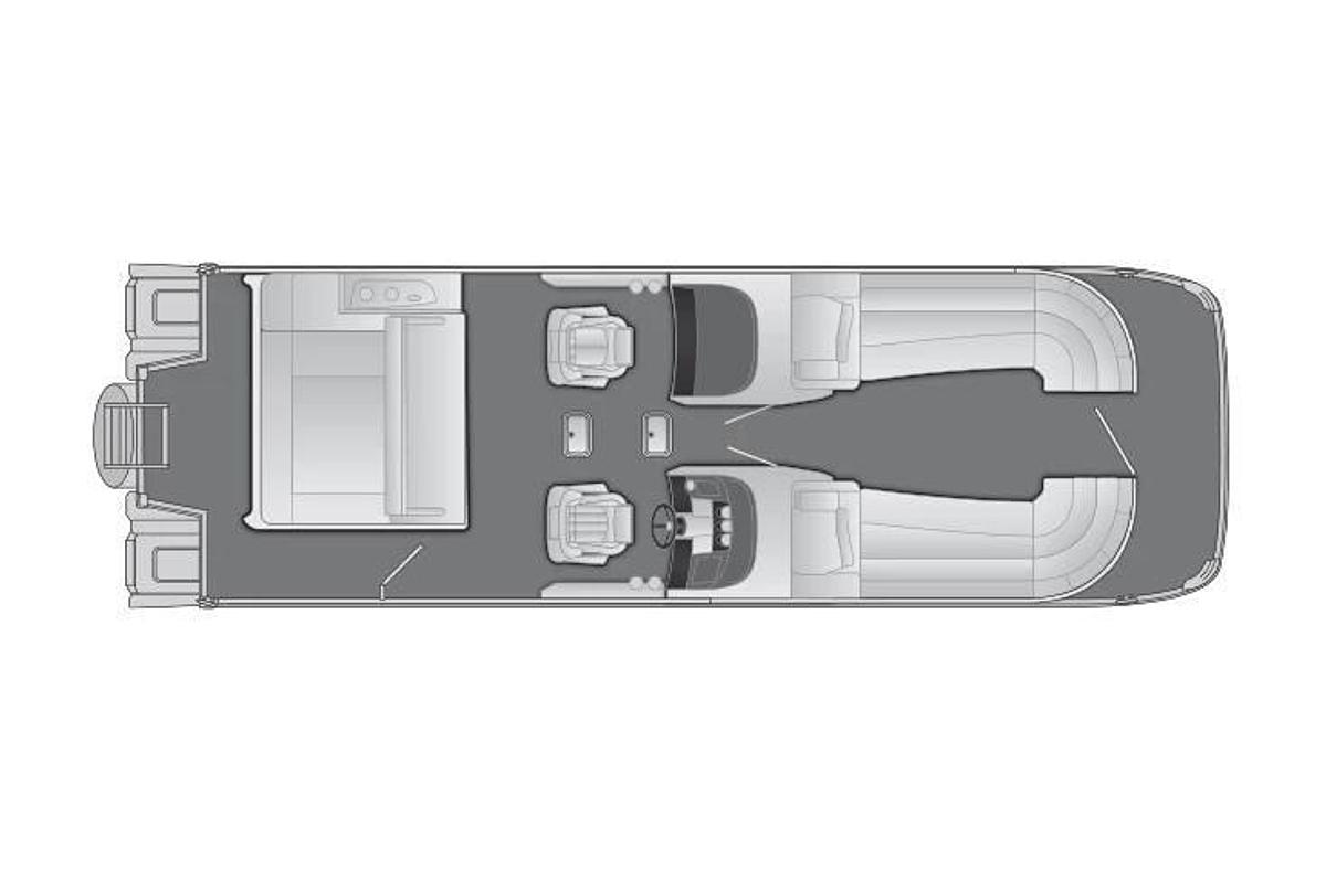 2023 Bennington 27 RSBWA T2 Windshield, Gas asst.,Twin Engine