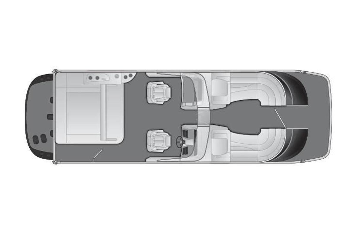 2023 Bennington 25 QXSBW I/O Windshield