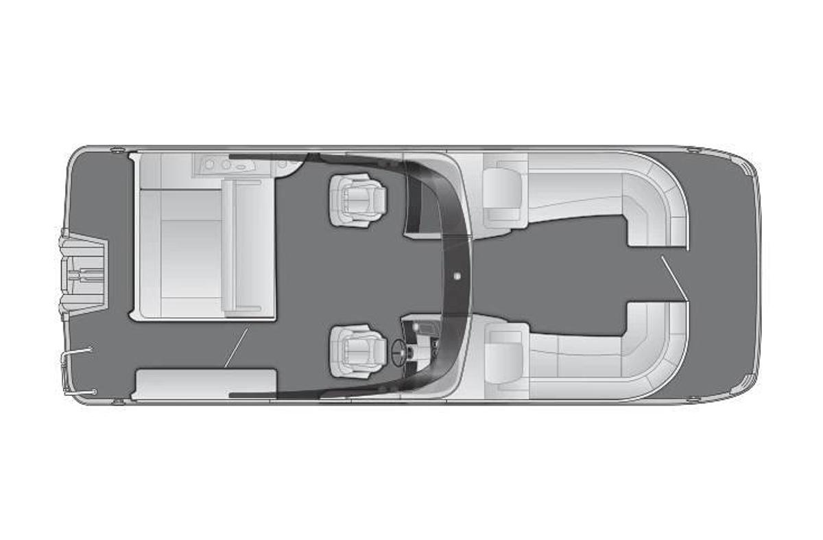 2023 Bennington 25 RSBWA X1 Wide, Wshld, Power Fldg. Clad Sp Arch