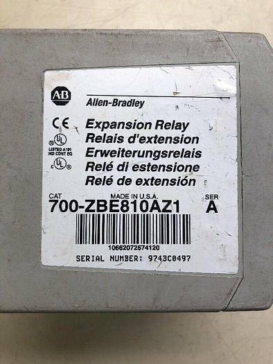 Used ALLEN BRADLEY 700-ZBE810AZ1 EXPANSION RELAY SER A