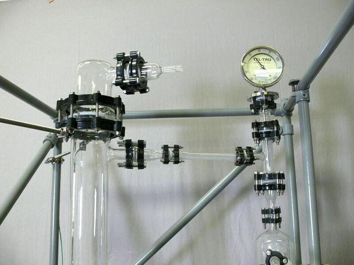 Used Sentinel Process Systems 50 Liter Gas Scrubber with Almatec diaphragm Pump