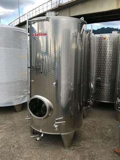 New Stock Letina 528 gal/2000L Closed Top Jacketed Storage Tank