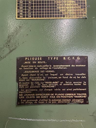 Utilisé Presse plieuse MIB – I.B.C.M type B.C.F.G