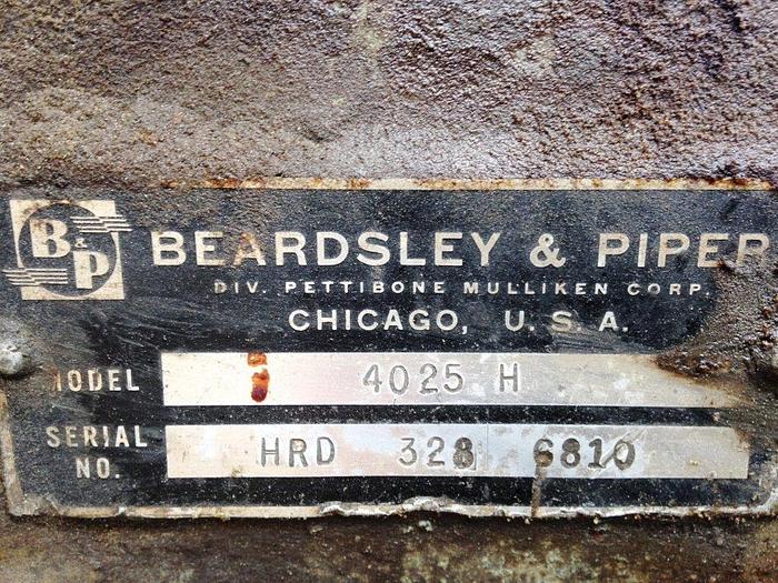 Used BEARDSLEY & PIPER 4025H ROLLOVER MOLDING MACHINE (Sale Pending)