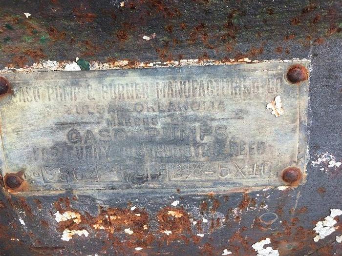 Used 0 Gaso 9804 Duplex 2-1/2-5 X 10 Mud Pump