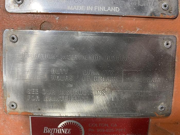 Used 600 HP ABB MOTOR 1200 RPM REBUILT 2017