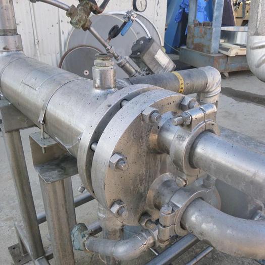 Used Heat Exchanger, Shell & Tube, S/st, Heat Transfer Pump Skid, (4) Pumps #S744939