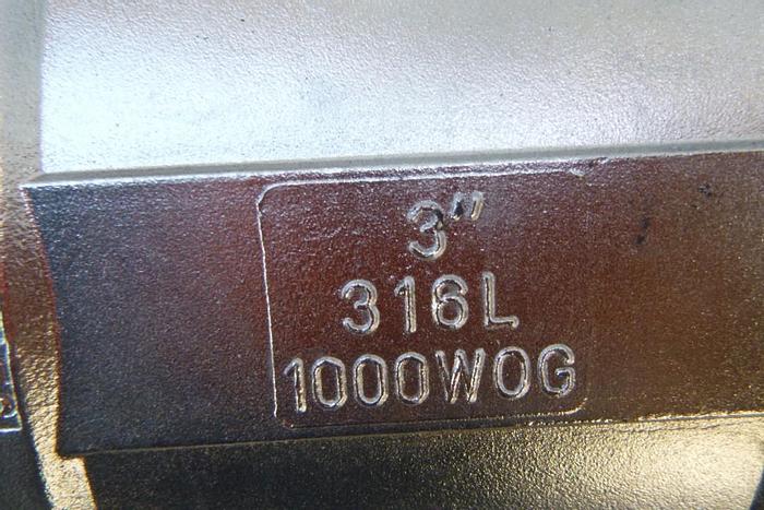 Used Valve, Ball, 316L S/st, 3", Sanitary, DAZK, 2-Way #C744060