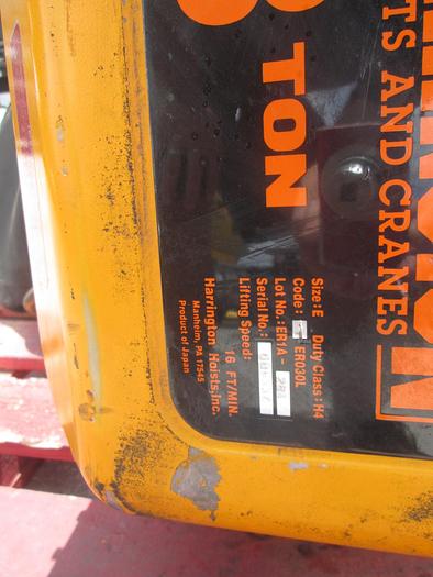 Used Harrington 3 Ton Chain Hoist