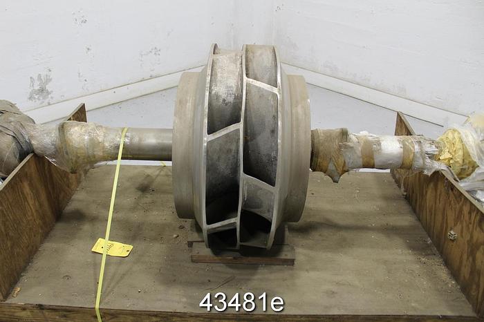 Used Sulzer Z-X70V-2 Stainless Steel Pump Rotating Assembly #43481