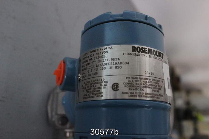 Unused Rosemount 2051L2AAOFD21AAK6D4 Pressure Transmitter #30577