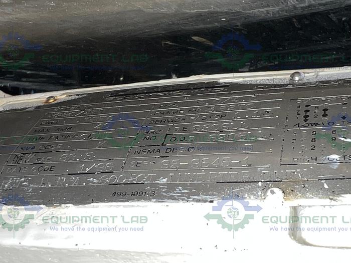 Used Alpha Stainless  2118P12 Rotary Lobe Pump on Stainless Steel Rolling Cart