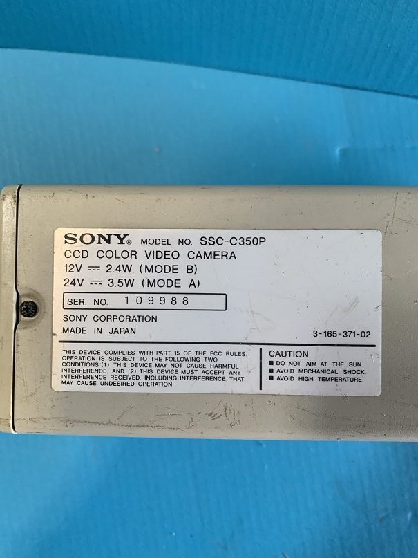 Used Sony High Speed Camera System SSC-C350P