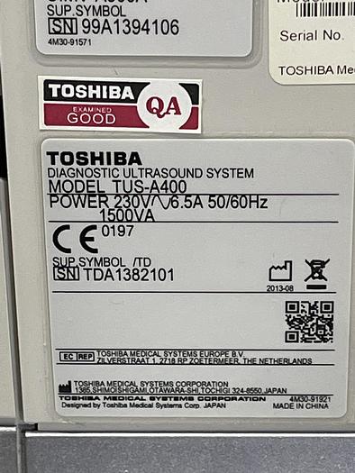 Used Ultraschallgerät Aplio 400 mit 3x Sonden und Printer