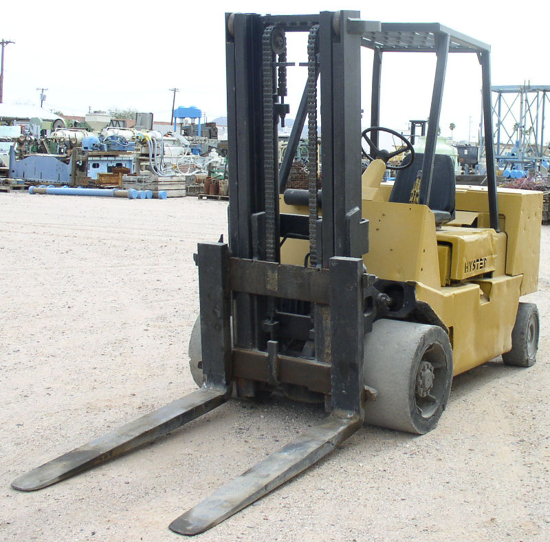 Used 12,000 lb. Hyster Model S120XLS Forklift; Hard Tires; Diesel