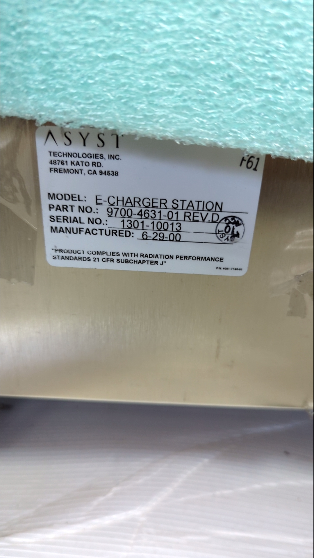 Used Asyst E-charger