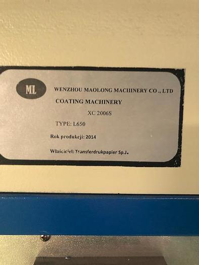 Used 2014 Annex coating machine for paper ,PET and aluminum foil