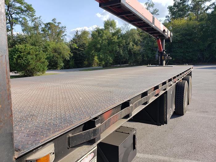 Used HURRICANE READY! 2007 Sterling LT7500 Flatbed Cleasby 41' Roofing Conveyor Truck