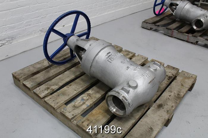 Used Newco 6" Hand Operated Globe Valve, WC6 Body #41199