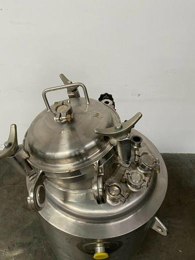 Used LEE 150 Liter Stainless Steel Jacketed 45 PSI Reactor w/ Sight Glass & Valves