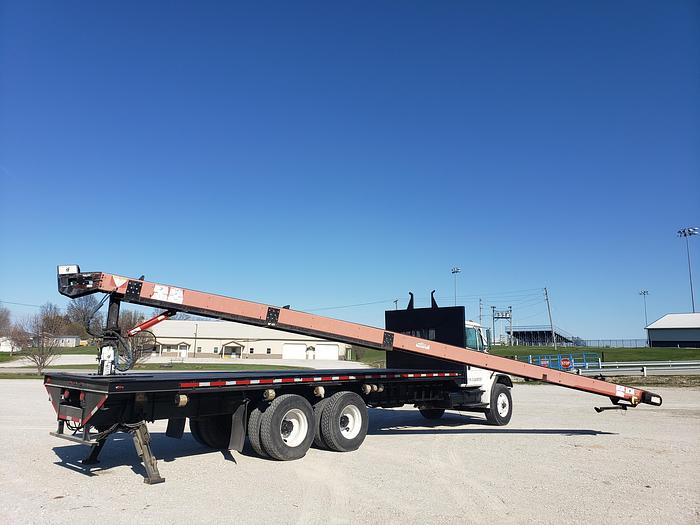 Used Fresh! 2002 Freightliner FL80 Roofing Conveyor Truck w/ Cleasby Boom 41'