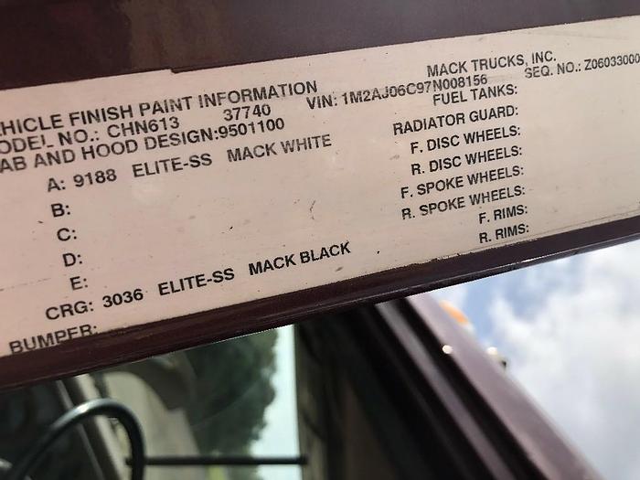 Used 2007 Mack CHN613