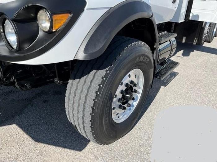 Used Altec AC38-103 38 Ton Crane Boom on 2008 International 7500 6x4 Flatbed Truck – C70823