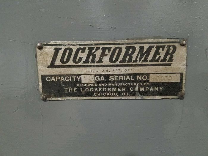Used Lock Former 18 Gauge Sheet Metal Power Lock Former Double Sided 110V