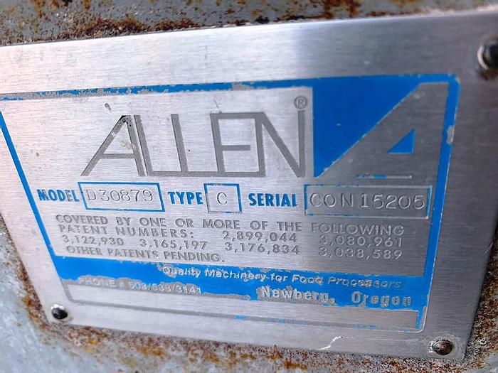 Used Feeder, Vibratory, 48" x 48", S/st, Allen, Mdl D30879 #S743923