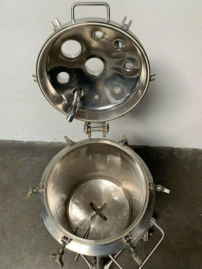 Used Walker 100 Liter Stainless Steel Jacketed Reactor 45 PSI