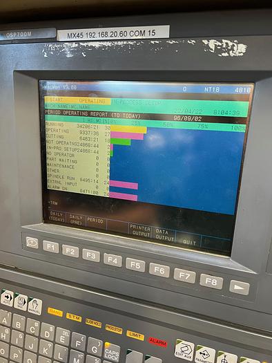 Used BRUGT VERTIKALT BEARBEJDNINGSCENTER FABR. OKUMA, MODEL MX-45 VAE