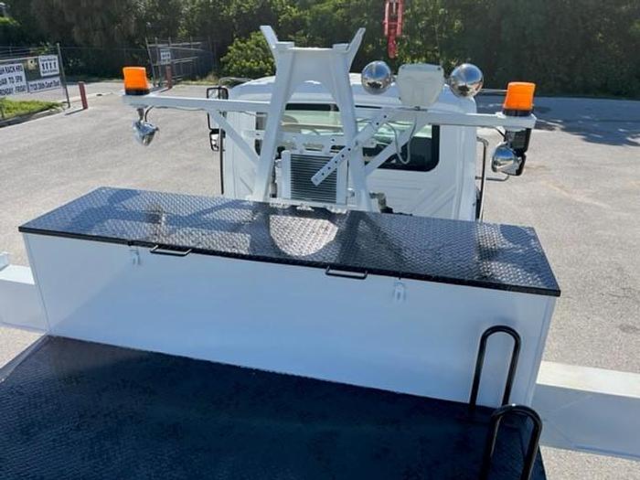 Used Altec AC38-103 38 Ton Crane Boom on 2008 International 7500 6x4 Flatbed Truck – C70823