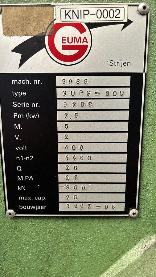 Gebruikt Geuma pons knipmachine