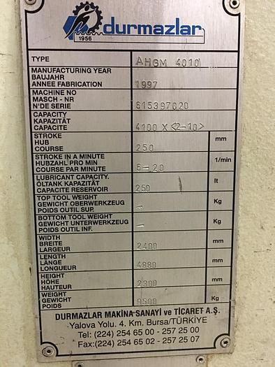 Gebruikt Durmazlar AHGM4010