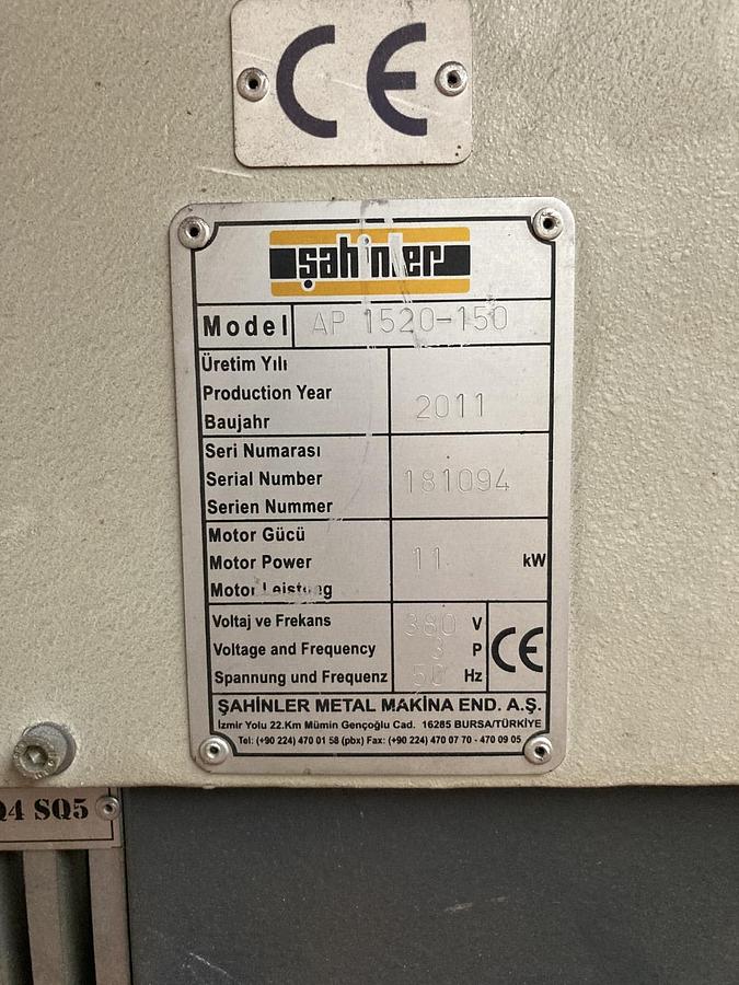 Gebruikt Sahinler AP1520-150