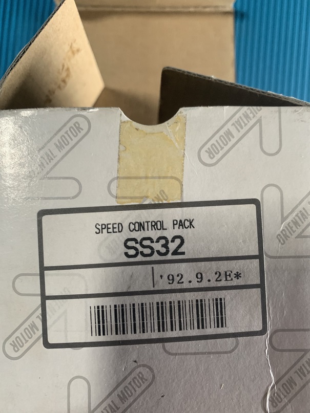 Used oriental motor speed control pack ss32
